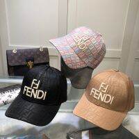 FendisˉNew ใหม่พิมพ์โลโก้ปักหมวกเบสบอลสำหรับผู้ชายและผู้หญิง