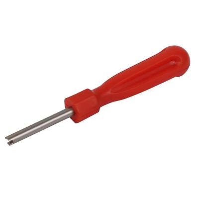 Red Slotted Handle Car Valve Core Change Tool Screwdriver
