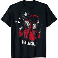 HOT ITEM!!Family Tee Couple Tee Adult Clothes Netflix La Casa De Papel Bella Ciao Group Shot T-Shirt ​​