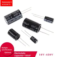 Inline Electrolytic Capacitor 100UF 16V 25V 35V 50V 100V 160V 400V 450V Aluminum