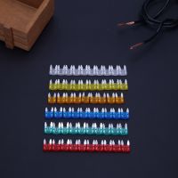 60pcs Mixed Mini Blade Fuses Auto Car Truck Assortment Fuse Assortment Kit 5A 10A 15A 20A 25A 30A Mixed for Auto Car Truck Fuses Accessories