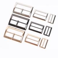 2 Pcs Metal Buckle Hardware DIY Shoulder Leather Bag Strap Belt Webbing Leather Craft Repair Accessory Square Buckle Pin Slider