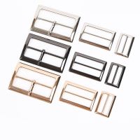 【CW】♂♀  2 Pcs Metal Buckle Hardware Shoulder Leather Webbing Repair Accessory Pin Slider