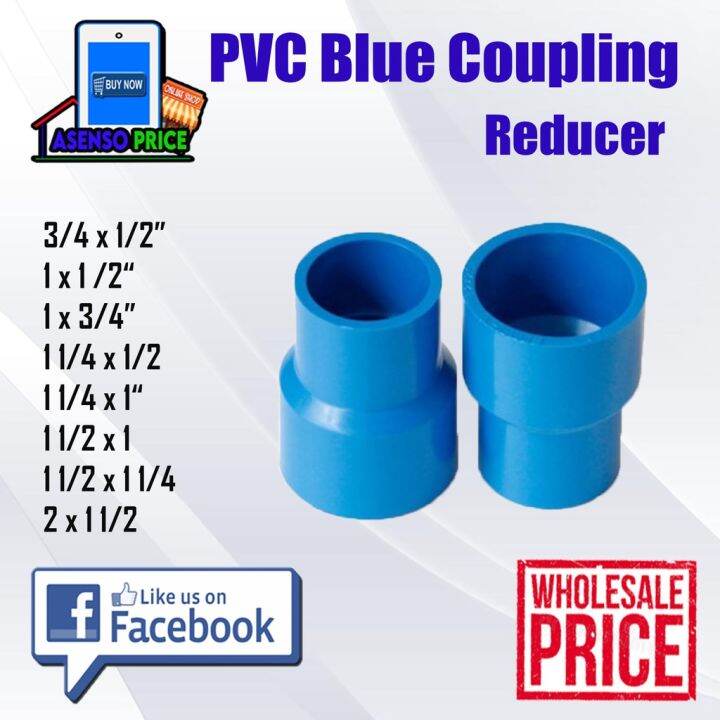 ♢PVC Blue Coupling Reducer 12 X 34 , 12 X 1 , 34 X 1 , 1 X 1-14 ...