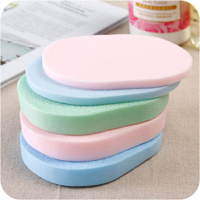 4Pcs Facial Cleansing Sponge Puff Face Cleaning Wash Pad Puff Available Soft Makeup Seaweed Sponge Makeup Cleansing Random Color