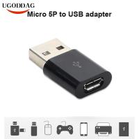 New USB Male to Micro USB Female OTG Adapter Converter Data Charger ABS For Phone Tablet PC High Speed Data Rate Up to 480Mbps