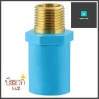 ข้อต่อตรงเกลียวนอกทองเหลือง-หนา SCG 1/2 นิ้ว สีฟ้าMPT BRASS STRAIGHT SOCKET PVC SCG 1/2" LITE BLUE **ราคารวม Vat แล้วค่ะ ไม่มีบวกเพิ่ม**