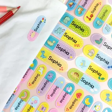 Multi Style Name Sticker Custom Personalized Labels Waterproof Stickers  Children School Stationery Tag Water Bottle Office Label