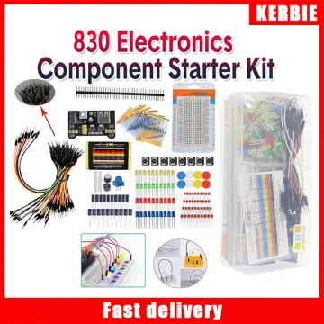 Shop [24h Ship]830 Breadboard Set Tie-points Breadboard Set Electronic  Component Basic Starter Kit Resistor Capa with great discounts and prices  online - Feb 2024