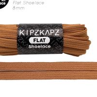 !!! 1.1 KIPZKAPZ สายคล้องรองเท้า แบบแบน 8 มม. - F5 TOBACCO BROWN - 90 ซม. 140 ซม. 160 ซม. 180 ซม.