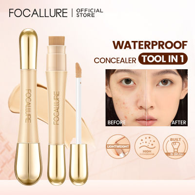 FOCALLURE Matte Flawless Face Concealer Long-Lasting Full Coverage ปกปิด Liquid Foundation Cream สำหรับเครื่องสำอางแต่งหน้า ~