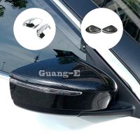 Hans1 Car Back Rear View Eyebrow Side Door Mirror Cover Stick Trim Frame Hood 2PCs Kicks 2017 2018 2019 2020 2021 2022 2023