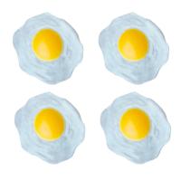 ✆ Egg Fried S Sensory Decompression Eggs Stress Food Kids Ball Fake Squeeze Vent Squeezable Anti Artificial Play For Slow