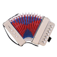 Mini 10-Button Kids Accordion Toy รองรับ Bass Chords 14 Notes With Cleaning Cloth Educational Music Instrument For Children