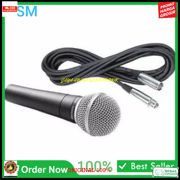 mic kabel shure legendary dynamic Microphone mik mikrophone cable karaoke vocal vokal audio