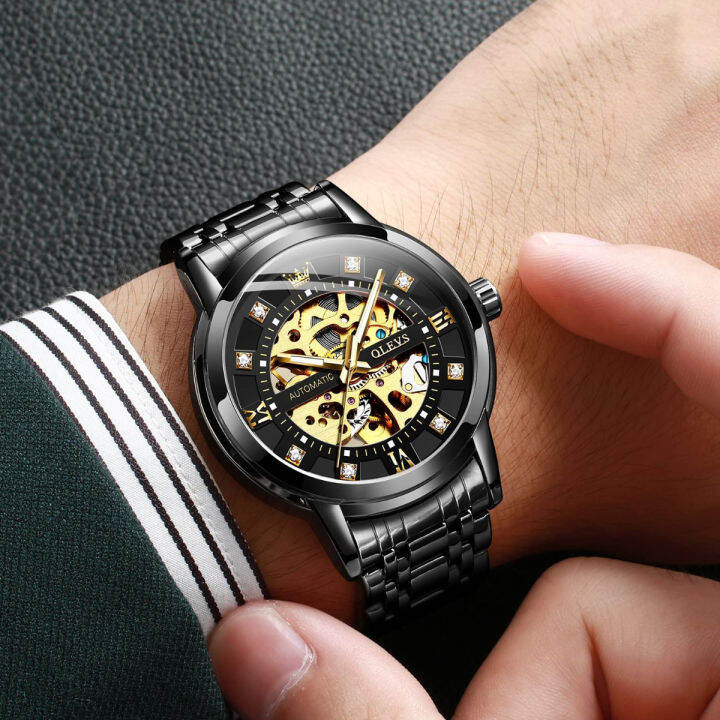 olevs-men-s-gold-skeleton-watch-automatic-mechanical-self-winding-luxury-dress-stainless-steel-waterproof-luminous-wrist-watches-all-black