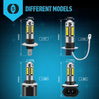 2ชิ้น880 881 H1 H3 Led ไฟตัดหมอกหลอดไฟ CSP ชิป1400LM 6000พันสีขาวรถขับรถวิ่งโคมไฟอัตโนมัติไฟ Led แสง12โวลต์ DRL