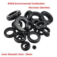 【DT】hot！ Double-side Rubber Grommets Electric Inlet/Outlet Cable Protector Plug 3mm-25mm Non-toxic