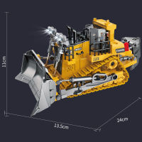 การควบคุมระยะไกลรถขุด Bulldozer รถบรรทุกการถ่ายโอนข้อมูลรถ Rc ของเล่นวิศวกรรมไฟฟ้า2.4กรัมยานพาหนะไฮเทครุ่นของเล่นสำหรับของขวัญเด็ก