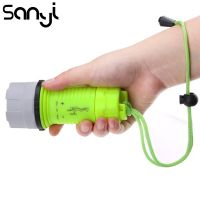 SANYI 3 Modes LED Diving Flashlight Diving Depth Reach 20 Meters Portable Light for Hunting hunting Cycling Climbing Camping Diving Flashlights