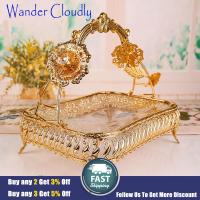 Wander Cloudly ตะกร้าผลไม้จับสไตล์ยุโรป,ที่จัดระเบียบน๊อตอาหารลูกกวาดจานแบบพกพาถาดผลไม้จานผลไม้สำหรับเคาน์เตอร์