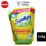 Chính Hãng Nước rửa chén Sunlight Chanh mới sạch nhanh xả bọt nhanh Túi