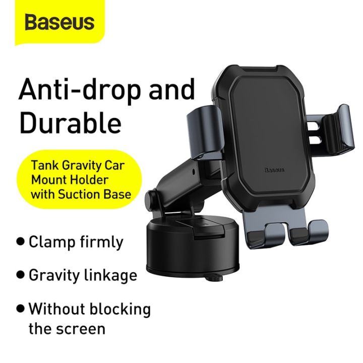 baseus-ยางดูดสุญญากาศยึดจับโทรศัพท์ในรถยนต์แรงโน้มถ่วงปรับได้ที่จับเอนกประสงค์ขาตั้งในจีพีเอสรถยนต์สำหรับ13-12-pro-เหมาะสำหรับ-xiaomi-poco