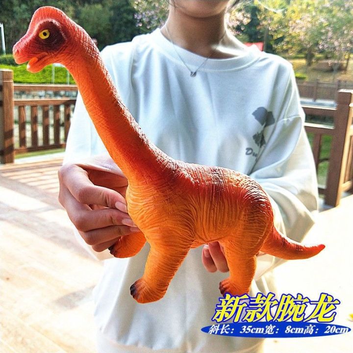simulation-supersize-soft-plastic-toy-dinosaur-tyrannosaurus-rex-triceratops-audible-animal-models-boy-lay-in-children