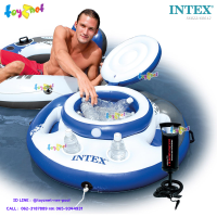 Intex ส่งฟรี แพกลมใส่เครื่องดื่ม เมก้า ชิวล์ รุ่น 56822 + ที่สูบลมดับเบิ้ลควิ๊ก วัน