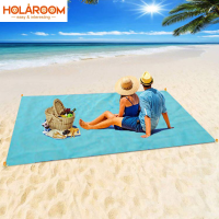 Sand Free Beach Towel Portable Blue beach Towels Anti-slip Sand Mats Polyester Outdoor Towel for Beach support drop ship