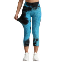 Womens Ink Bubble Hip Tie-dye Leggings Pants Lifting Exercise Bottom Pants Exercise Leggings Quick-drying Women Clothing