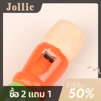 Jollic ขลุ่ยไม้ขลุ่ยไม้ขลุ่ยสำหรับเด็กเครื่องดนตรีของเล่นประเภท6รูเพื่อพัฒนาการเรียนปฐมวัย1ชิ้น