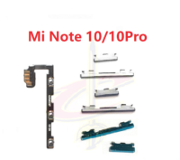 ปุ่มเปิดปิดเครื่องโค้งสำหรับ Xiaomi Mi Note 10 Pro เปิดปิดปุ่มปรับระดับเสียงแบบยืดหยุ่น