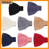 SHENGZU อบอุ่น Headwear ผ้าพันคอสำหรับเด็กผู้หญิง หมวกอุ่น ผ้าโพกศีรษะ ฤดูหนาว Headbands ผ้าโพกหัวถัก