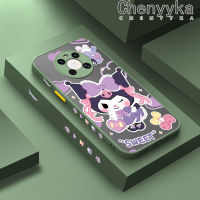 เคส Chenyyyka สำหรับ Huawei Mate 40 Pro Mate 40 Pro Mate 40 Pro Mate + เคสการ์ตูน Kuromi บางมีน้ำค้างแข็งโปร่งใสเคสขอบสี่เหลี่ยมแข็งลายปลอกซิลิโคนเคสนิ่มสำหรับป้องกันคลุมทั้งหมด