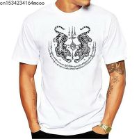 Tattoo Sak Yant Tigers Thai Relaxed Shirt for Men Stencil Screen Print Tshirt Soft &amp; Comfy Casual Gift for Men Men t Shirt 2023 new popular
