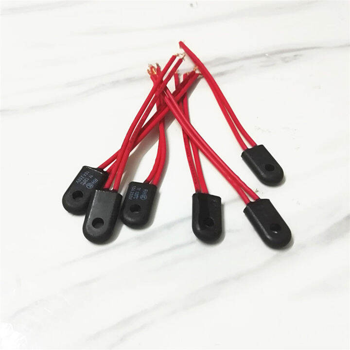 10pcsset 135℃ 10A 250V Thermal Fuse for ion RH Temperature Fuse