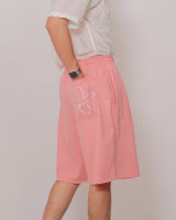COMPOSE. | CLUB ✿ 10 Half Sweat Shorts in Pink | กางเกงขาสั้นตัวยาว ดีเทล Raw Cut ผ้าสเว็ต สีชมพู
