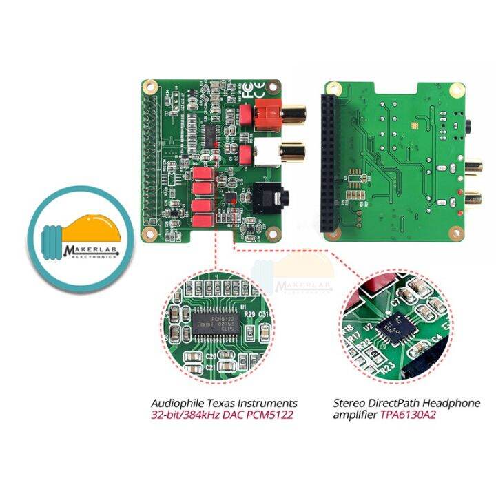 InnoMaker HiFi DAC Audio Hat for Raspberry Pi | Lazada PH