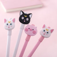 36 pcslot Moon Cat Pig Gel Pen Cute 0.5mm black ink Neutral Pen school writing Supplies Promotional Gift