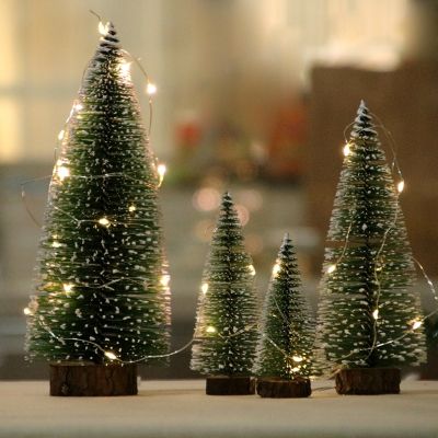10-30เซนติเมตรตกแต่งคริสต์มาสคริสต์มาสมินิต้นไม้ตกแต่งขนาดเล็กซีดาร์ไพน์พรรคแรกปีใหม่2022 N Avidad เทศกาลเครื่องประดับเด็ก