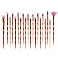 20Pcs Eye Makeup Brushes Eyeshadow Makeup Brushes Set with Soft Nylon Hairs Rubber Handle for Eyeshadow