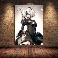 ตัวละครในเกมคลาสสิคเนีย2b ยากูซ่าโปสเตอร์ศิลปะผ้าใบวาดภาพตกแต่งห้องนอนห้องนั่งเล่น69F 0717