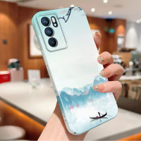 เคสพร้อมสำหรับ OPPO Reno6 5G ดีไซน์เรือเล็กๆน้อยๆแบบรวมทั้งหมดกรณีโทรศัพท์ฟิล์มกล้องปกป้องฝาครอบเคส