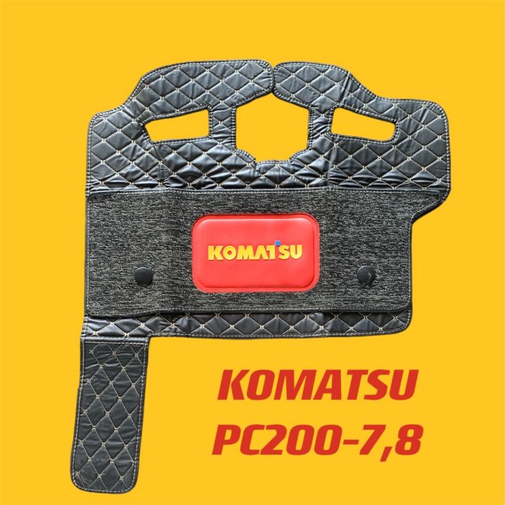 พรมปูพื้นรถแมคโคร-โคมัสสุ-komatsu-pc200-8-pc200-10-2-ชั้น-ทำจากหนังสังเคราะห์