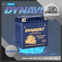 แบตเตอรี่ สำหรับ มอเตอร์ไซค์ ชนิด NANO-GEL นาโนเจล Dynavolt Battery Nano-Gel GHD14HL-BS