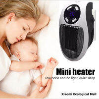 Xiaomi Ecological Mall heater พกพา ฮีทเตอร์ ลม ร้อน ฮีตเตอร์ลมร้อน Mini Wall-Outlet Air Warmer Fan Portable Heaters Fast Heat【EU plug】