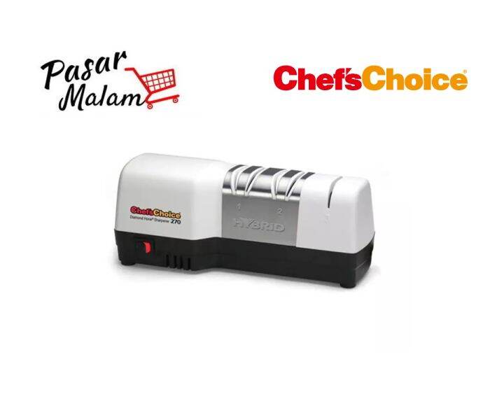 CHEF'S CHOICE ELECTRIC/MANUAL 3STAGE DIAMOND KNIFE SHARPENER FOR