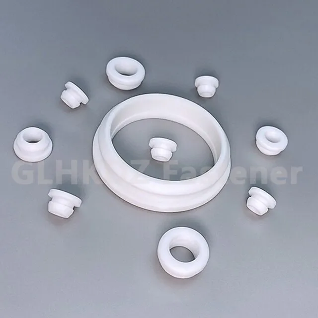 450mm White Silicone Rubber Snapon Wiring Grommets Blanking Oring