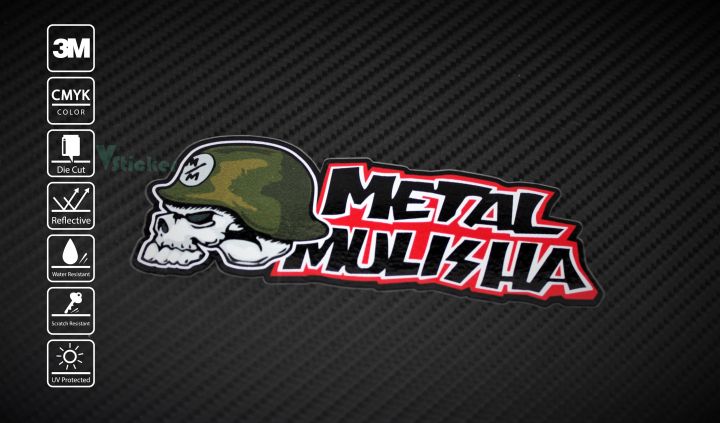 สติ๊กเกอร์ติดรถ Sticker Metal Mulisha 084